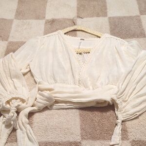 Free People Wrap Blouse